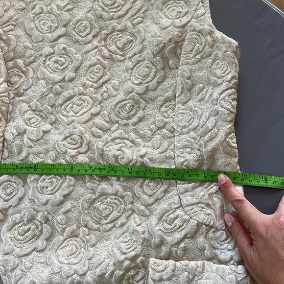 CO Creamy Metallic Jacquard Shift Dress - Picture 11 of 13